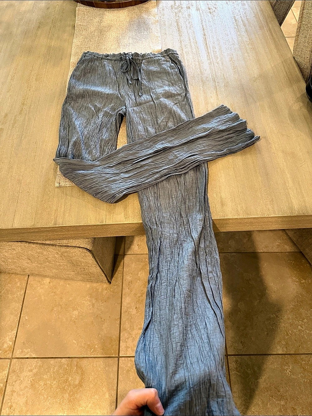 ZARA Wide Leg Pants in Gray Like New